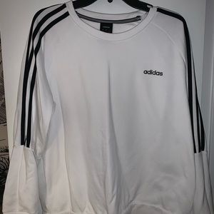 White adidas pull over